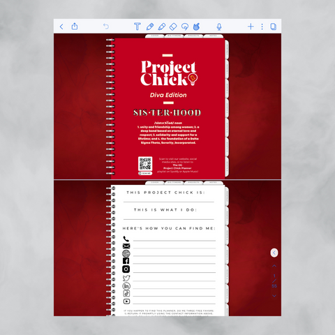 Project Chick/Boss Digital Planner